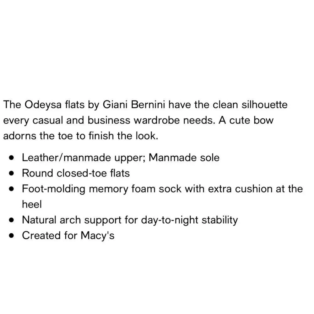 Giani  Bernini Odessa Flats NEW!
